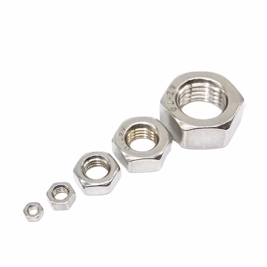 DIN934 Stainless Steel A2 A4 SS304 SS316 Hex Nut M16 M28 M30 M12 M26 M40